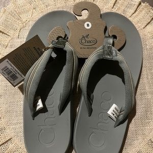 Chaco Chillos Flip Flops Women's  Sandal Sadie Aqua Grey US 8
